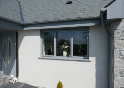 Slate grey alitherm window truro