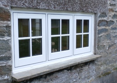 Casement window with cental dummy sash in falmouth, a-rated double glazing