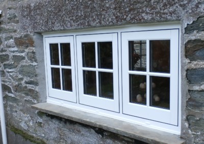 Casement window with central dummy sash supplied and fitted in falmouth